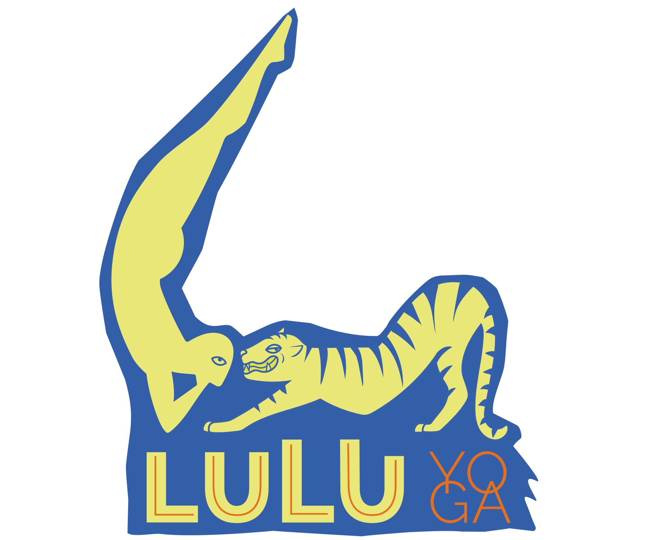 Création du logo pour Lulu Yoga, professeure de yoga pour les athlètes avec vision de développement personnel